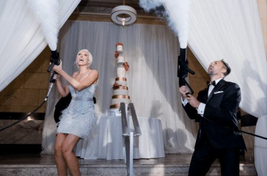 elevated services with icon events includes fog blowers